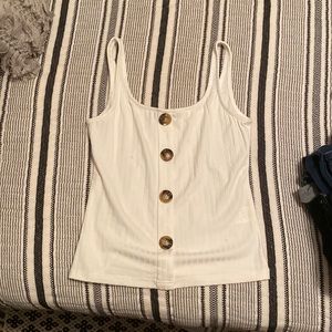 white button up tank from shein. size S.